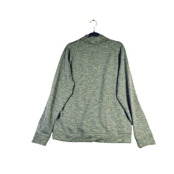 VTG Cardigan Size XL Long Sleeve Button Shawl Collar Pockets Grey Soft Cozy - Picture 3 of 11